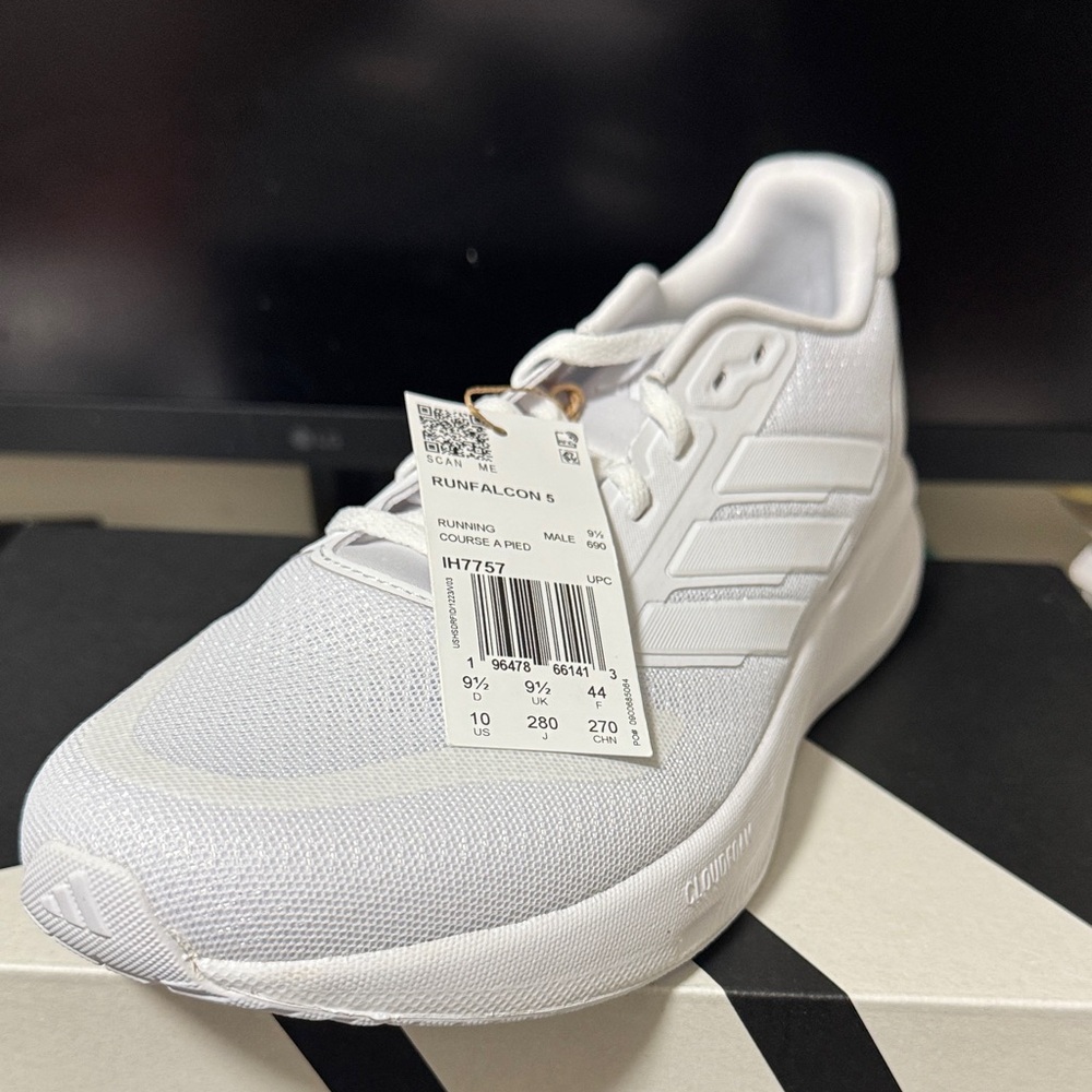 Adidas Pure White Sneakers